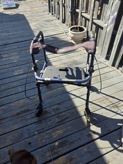 Walker with a seat