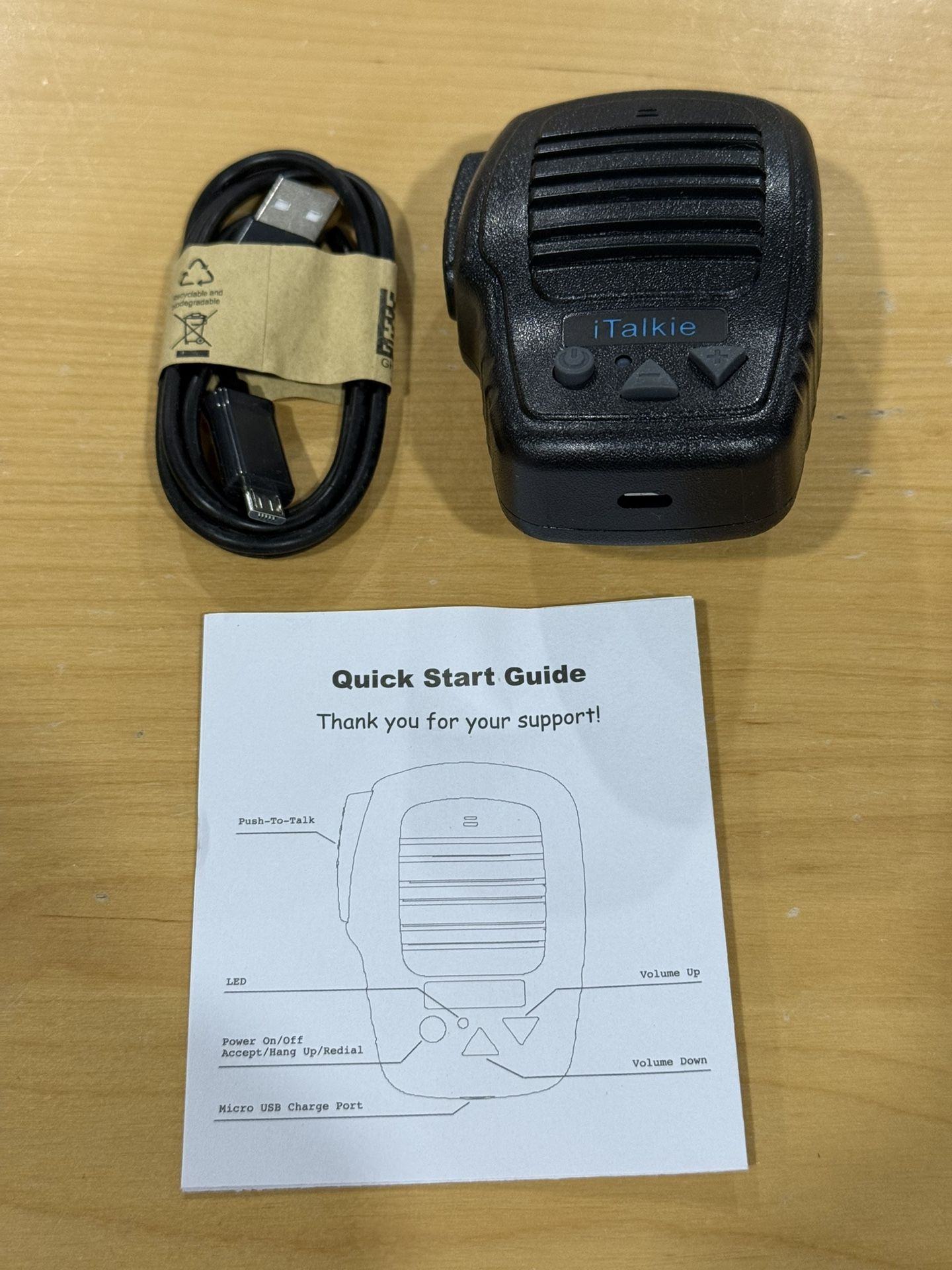 iTalkie - Wireless Bluetooth PTT Speaker Microphone zello ptt https://offerup.co/faYXKzQFnY?$deeplink_path=/redirect/ (open box)