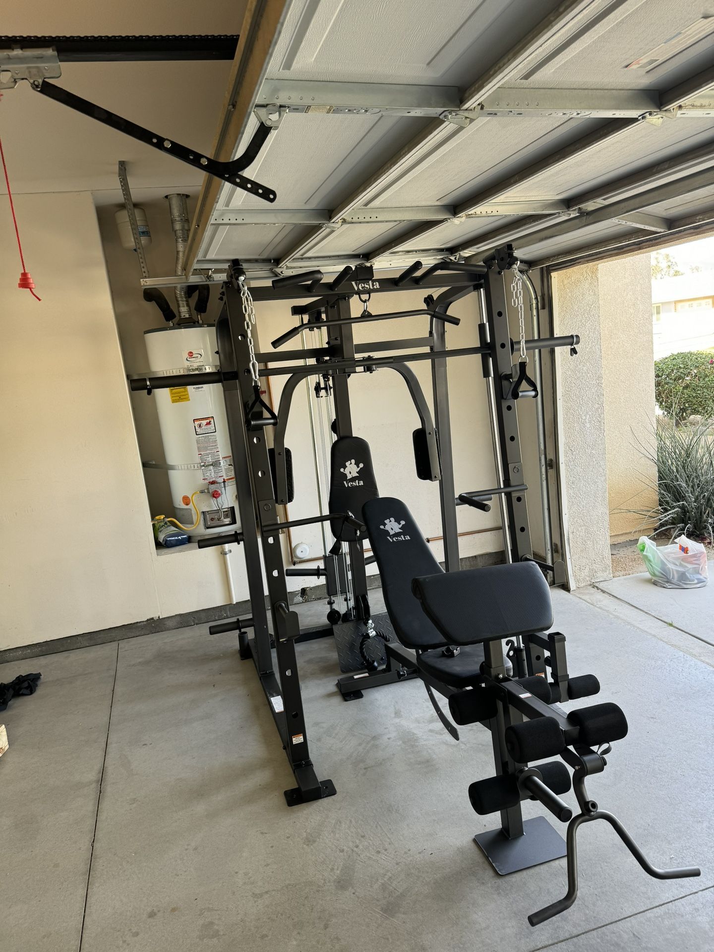 Smith Machine SM1001/FID Adj Bench/Gym Equipment/Fitness/Squat Rack/‼️⭕️WEIGHTS AND OLYMPIC BARBELL SOLD INDIVIDUALLY ⭕️‼️FREE DELIVERY🚚