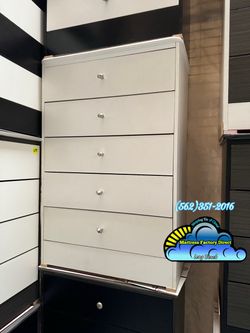 Five drawer white compressed new cajonera mueble