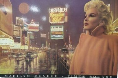Vintage Light Up 1991 Marilyn Monroe Poster