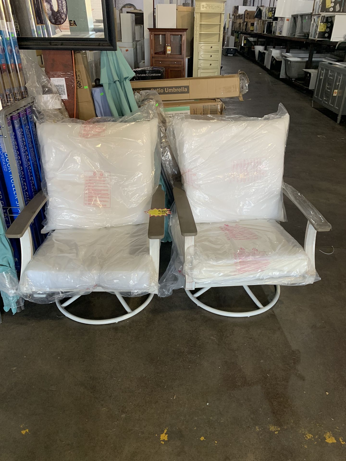 Outdoor Patio Swivel Lounge Chairs Hampton Bay