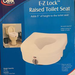Carex E-Z Lock Locking Raised Toilet Seat