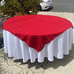 Red Linens Mantel Rojo 