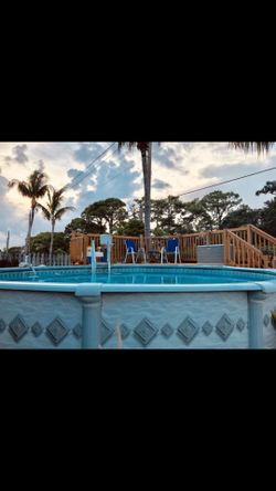 18ft pool no pump good condition need gone ASAP