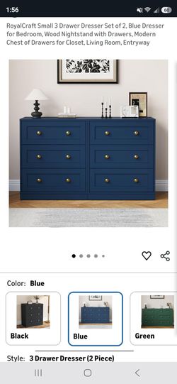 2 Blue Dressers