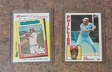 Vintage Joe Morgan Reds/Phillies Collector's Cards (Lot of 2)