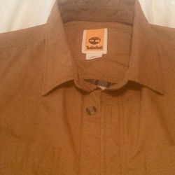 Timberland Lightweight Flannel Button Down Jacket 