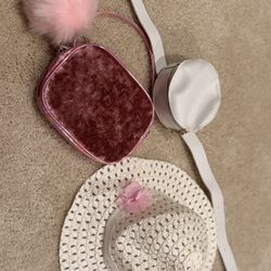 Girls Accessories- Hat, Purse, Belt Bag