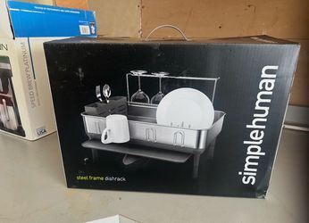 Steel frame dish rack - new in box