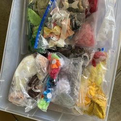 Box Full Of Hair Bow Making Stuff