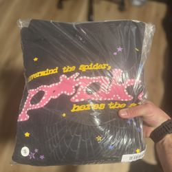Sp5der P*nk Hoodie 'Black'