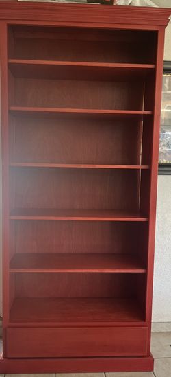 Solid Wood Set Book Shelf & Hutch