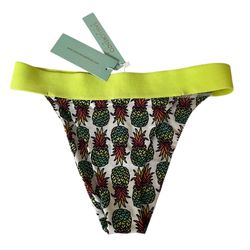 New San Lorenzo Women’s Pineapple Bikini Bottoms, Size Small