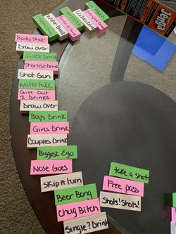 Drinking Jenga can make any color