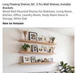 Floating shelves