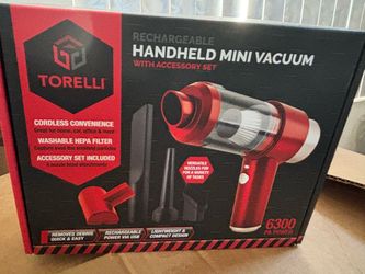 Mini Vacuum with an accessory set.