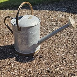2 GALLON. METAL. WATERING. CAN