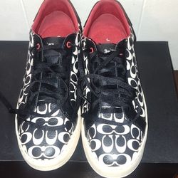 Coach Sneakers Red/Chalk/Black Size 10 