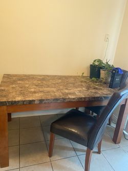 Marble Table and 4 chair.