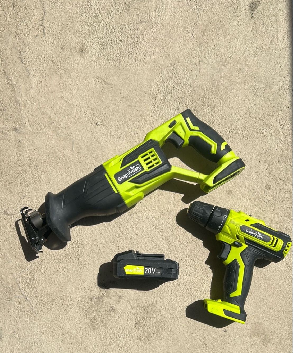 SnapFresh cordless reciprocating saw & SnapFresh cordless drill