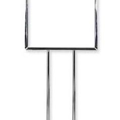 22”Wx28”H bulletin sign-holder chrome