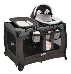 4-in-1 pack and play with bassinet and diaper changing station