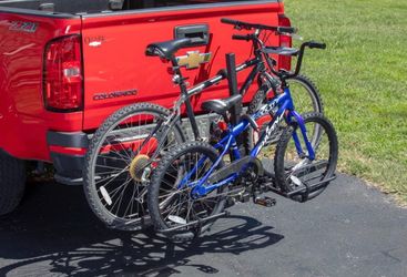 NEW! Hyper Tough 80 Ibs. Capacity Foldable Hitch-Mount Platform 2- Bike Car Rack