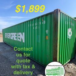 40 Foot Shipping, Containers, Wind And Water Tight
