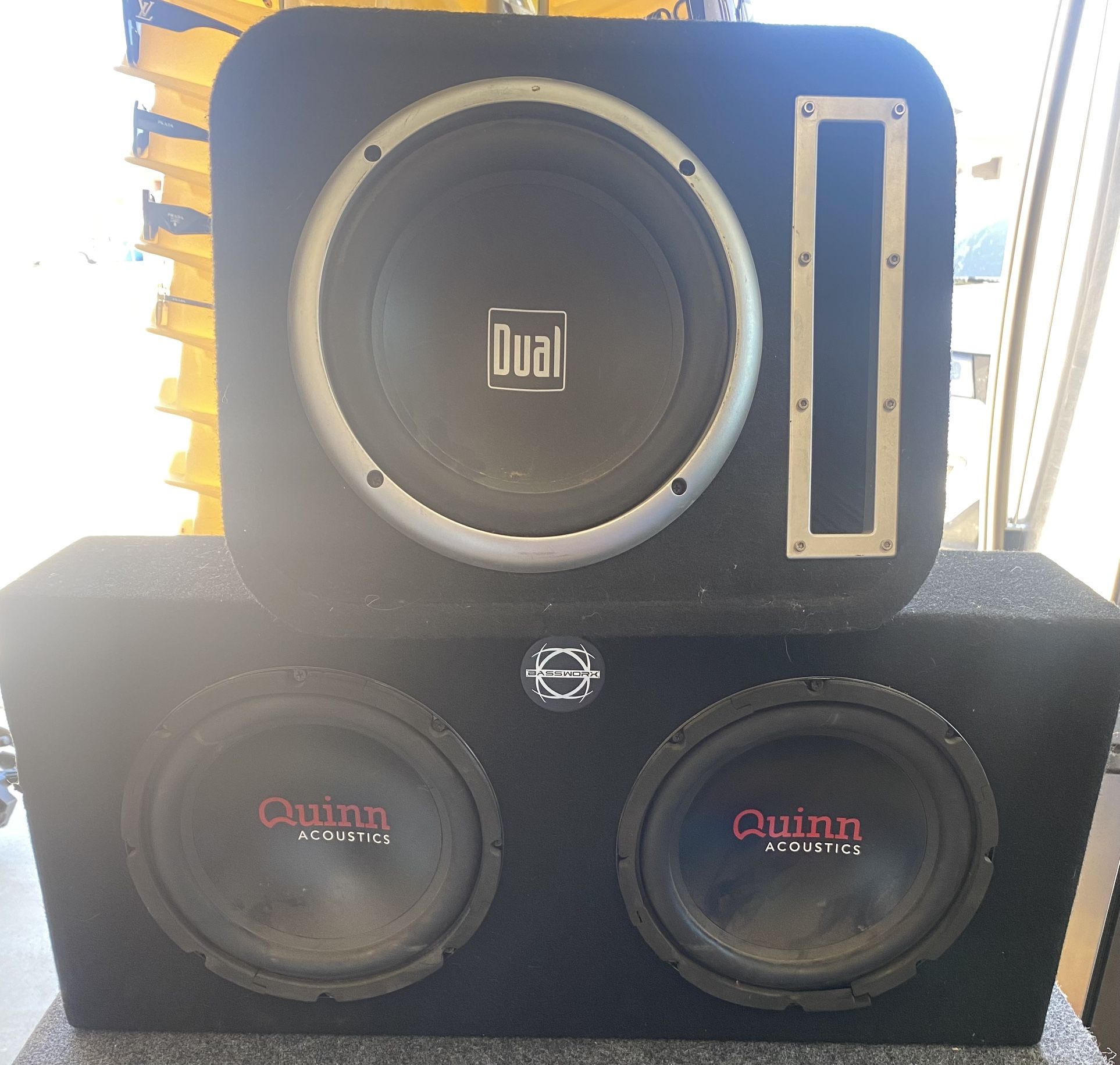 Subwoofers Quinn $150 Dual $50