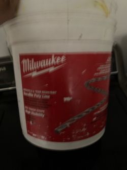 Milwaukee Red And White Buckets Containers