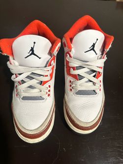 Nike Air Jordan 3 Retro Mars Stone White Red GS size 4 youth