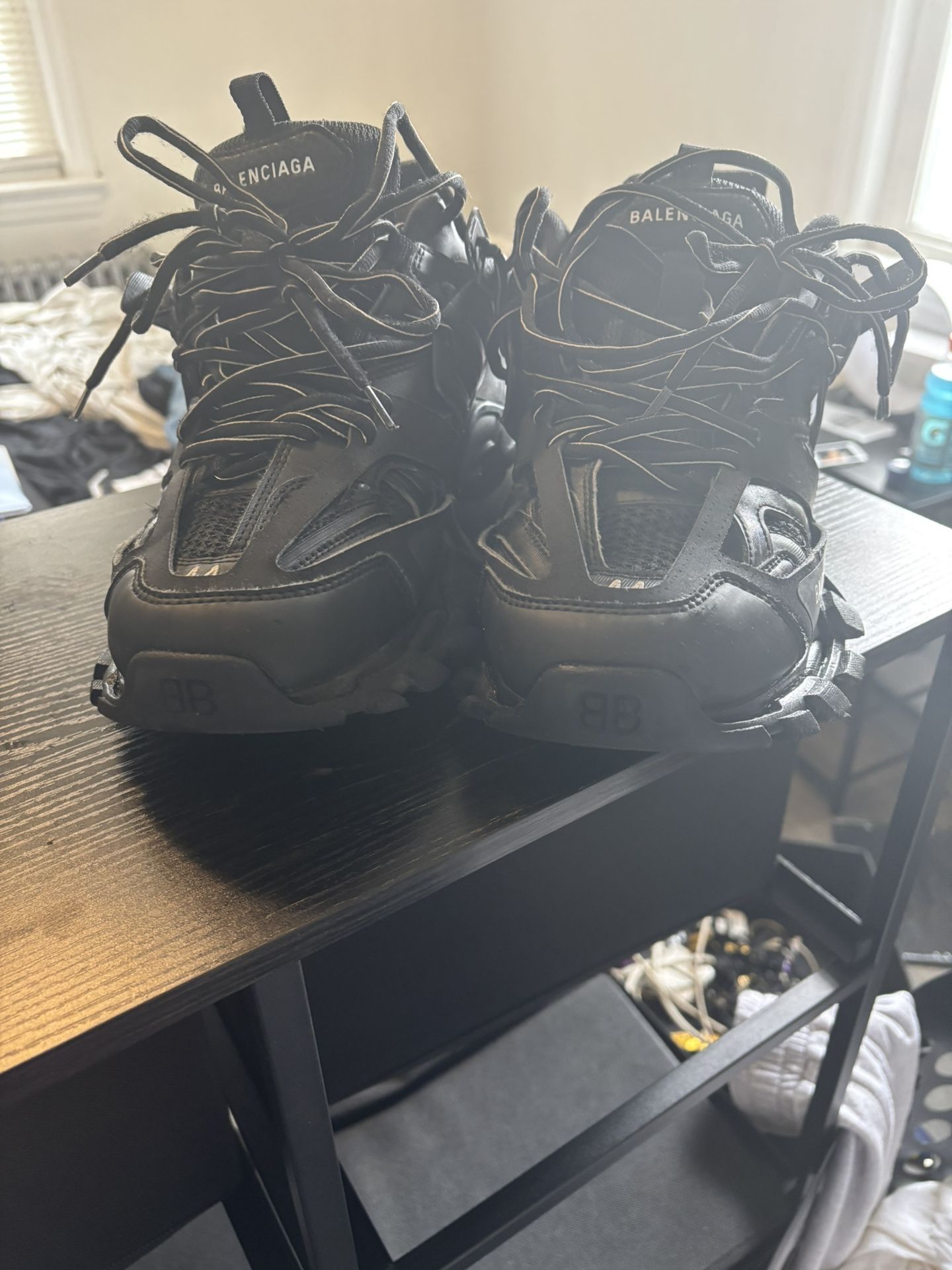 Balenciaga All Black Track Size 44 Authentic Men's