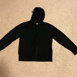 Old Navy Black Men’s Large Sweatshirt Hoodie Pullover Full Zip