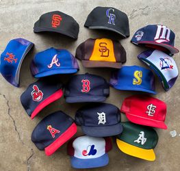 Vintage Sports Specialties MLB SnapBack Hats Cap Adjustable Padres Giants Mariners Expos Blue Jays