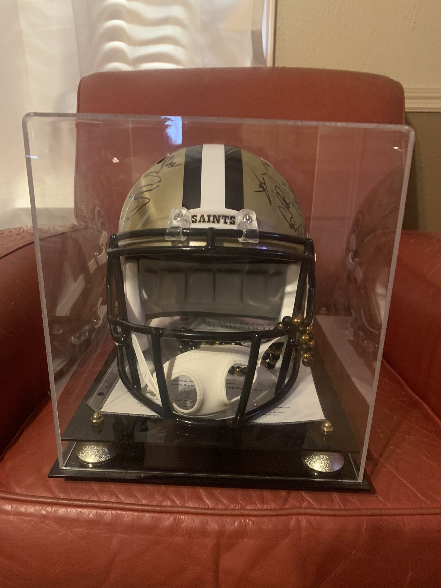 New Orleans Full Size Autographed Helmet