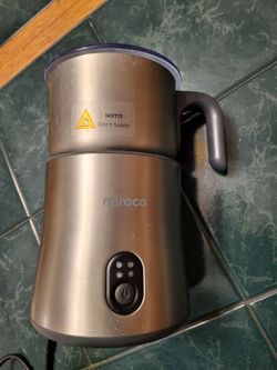 Miroco Electric Stainless Steel Milk Frother & Steamer – 4 Settings (Fully Fun