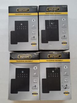 Defiant Matte Black Keypad Deadbolt 
