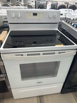 Whirlpool glass top electric stove