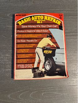 Vintage Motor Trend Basic Auto Repair Manual #3