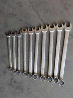 Stanley metric combination end wrenches