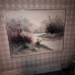 Painting Vintage Artist E Lee