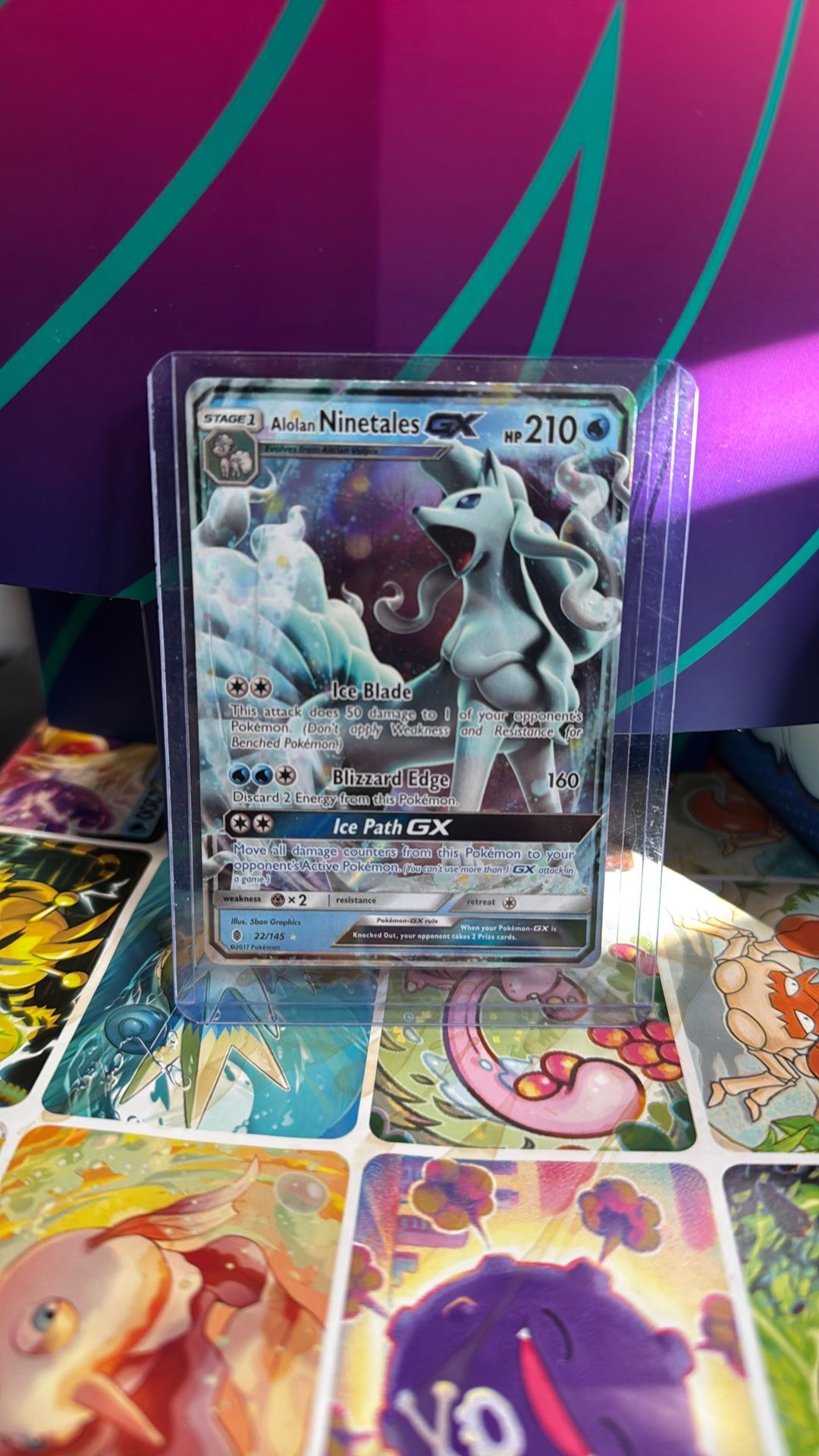 Alolan Ninetales Ex Mint Pokemon Card