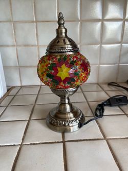 Turkish Moroccan Mosaic Table Lamp