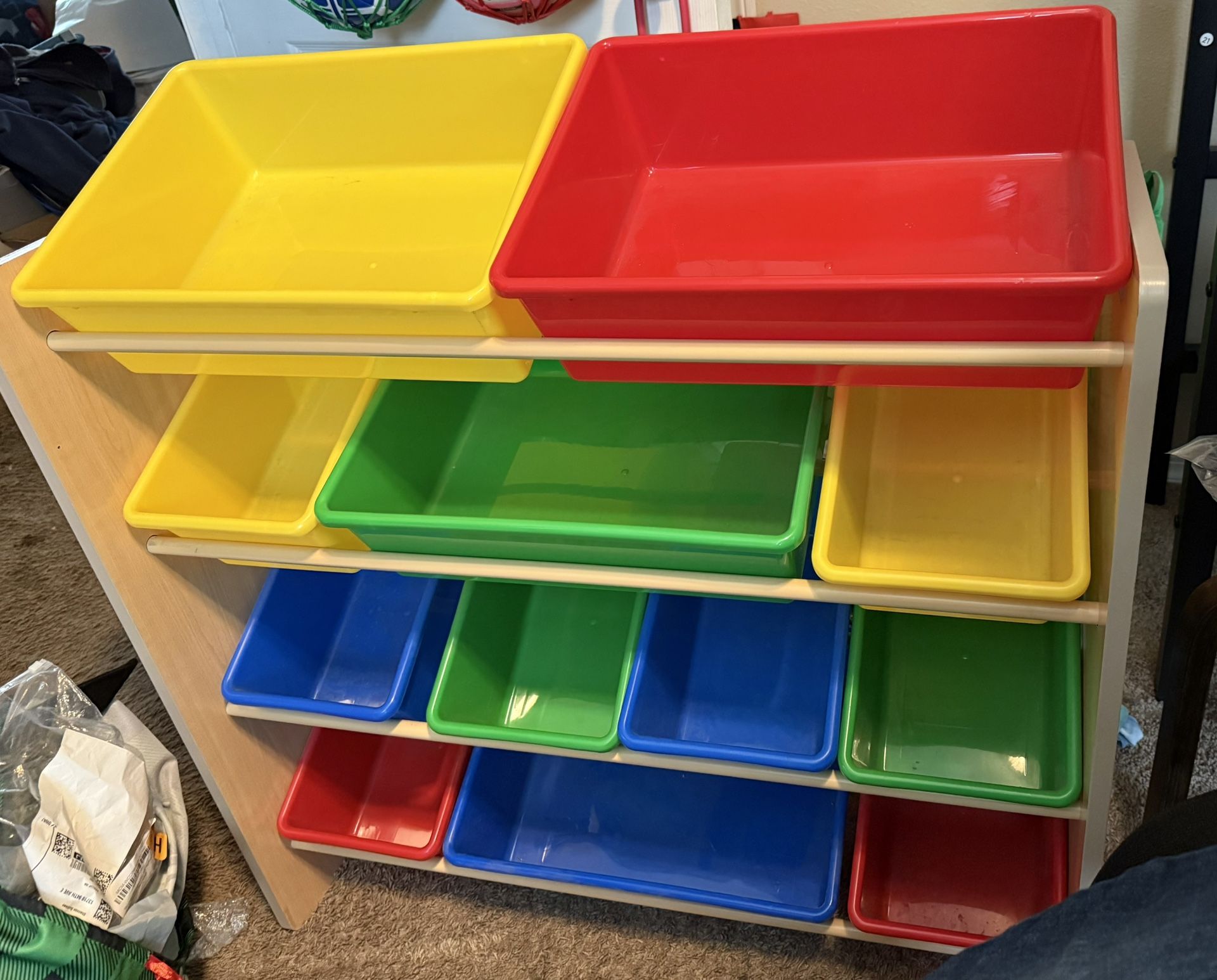 Bin Storage Shelf