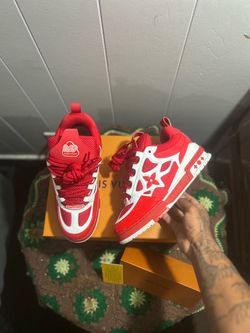 LV Skate Trainer Sneakers Red/White