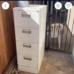 Large 4 Drawer Metal Filing Cabinet 
