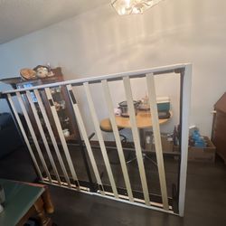 Full Size bed frame With Head Footboard, white