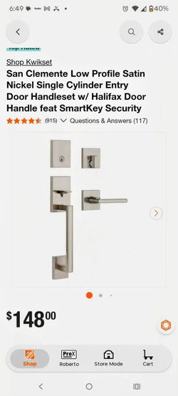 Front door lock set