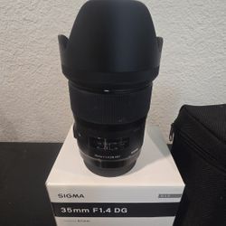 Sigma 35mm F1.4 DG Lens NIKON